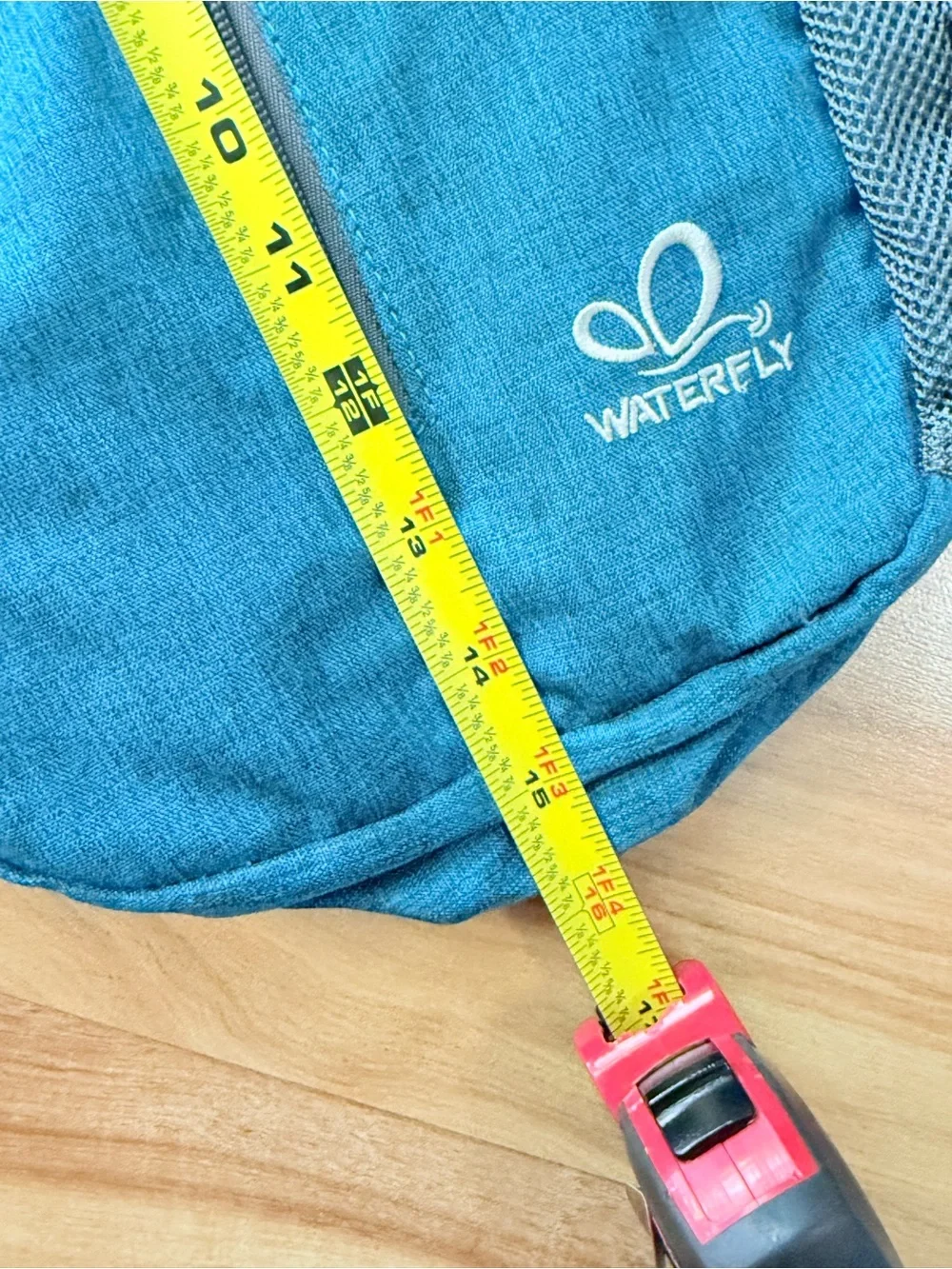 WATERFLY Sling Backpack Teal Crossbody Chest Bag Travel Hiking Daypack Unisex